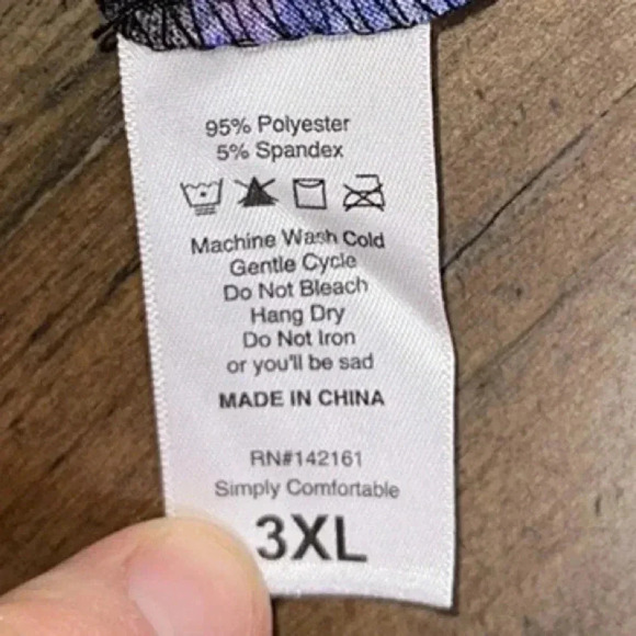 lularoe ladies/women’s long sleeve t-shirt tunic top blouse size 3X plus size - Picture 8 of 8